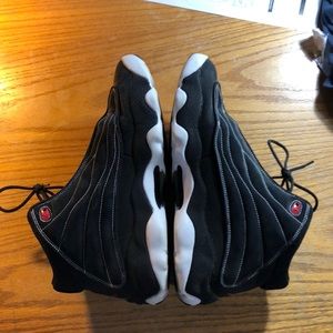 Black suede Jordan’s